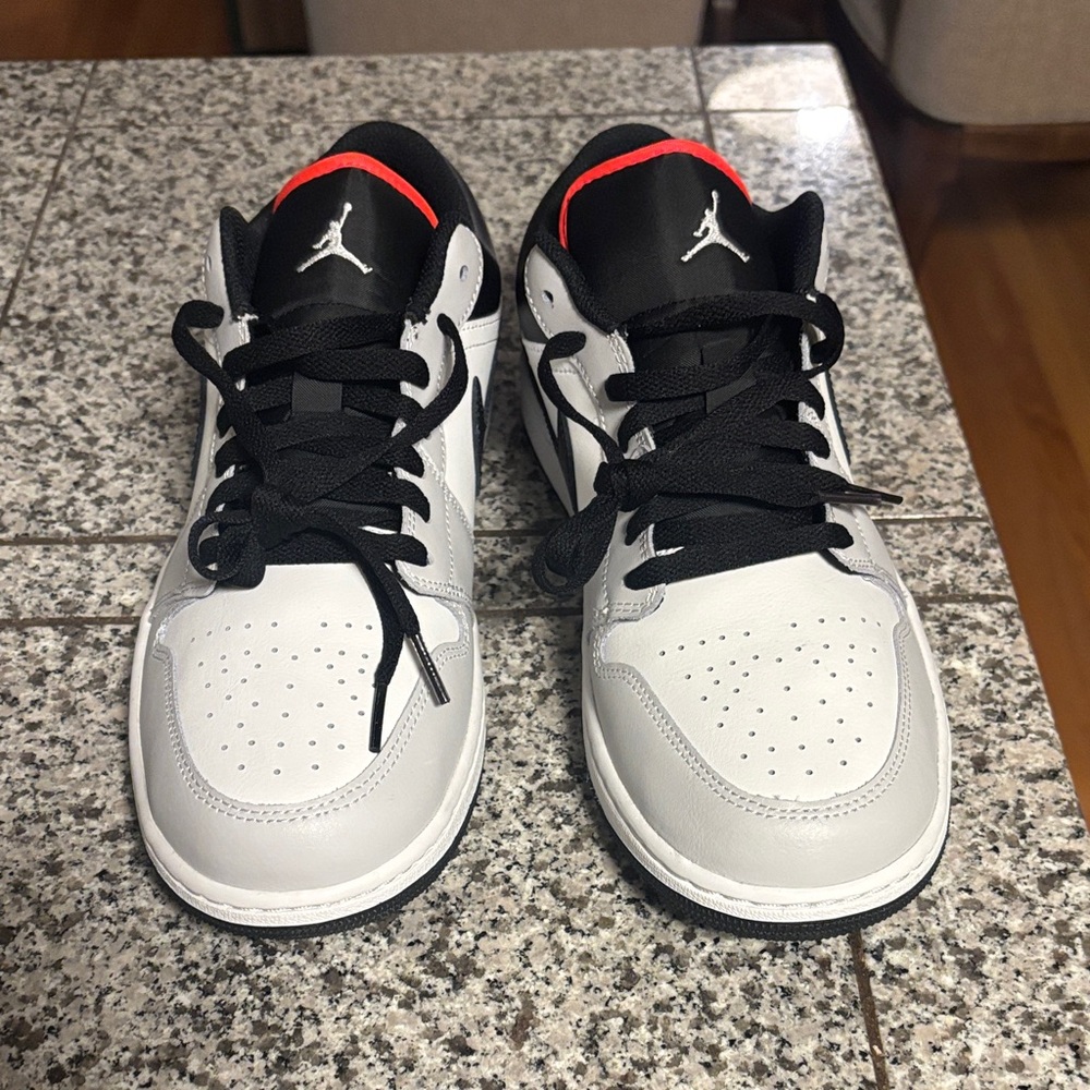 Nike Air Jordan Low Top Sneakers White Black Red NWOT